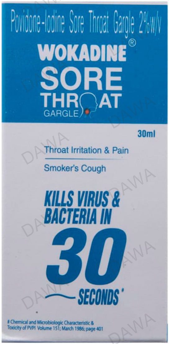 Wokadine Sore Throat Gargle